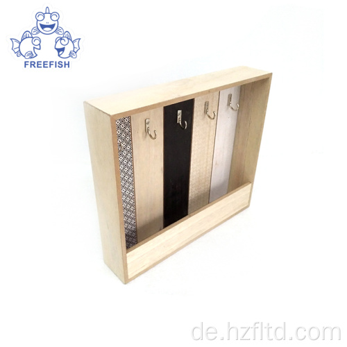 Holz-Desktop-Dekoration Schlüssel- und Posthalter-Organizer